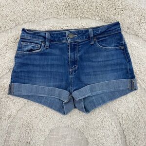 EUC PAIGE Dark Blue Jean Shorts Size 26 Worn 1xs